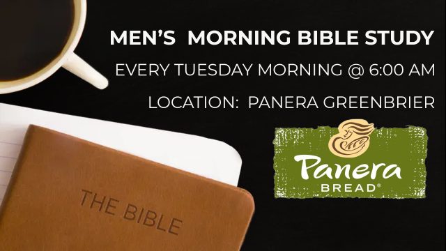 Mens bible study panera